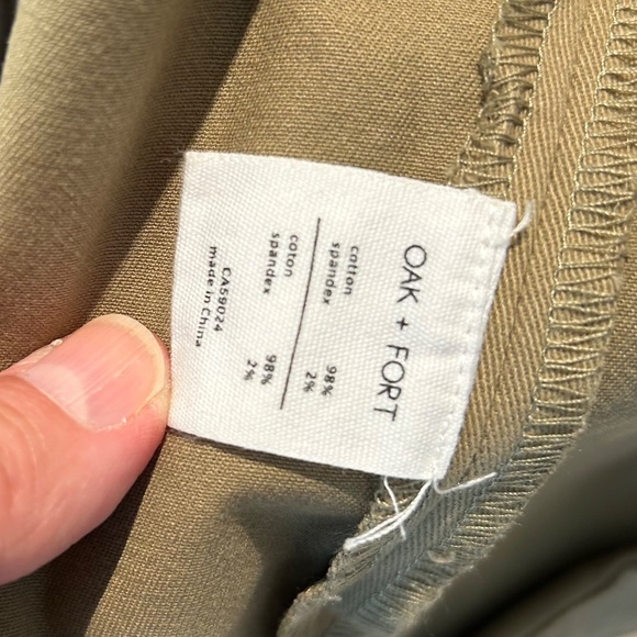 Oak + Fort Minimal Khaki Duster Coat - Picture 7 of 9